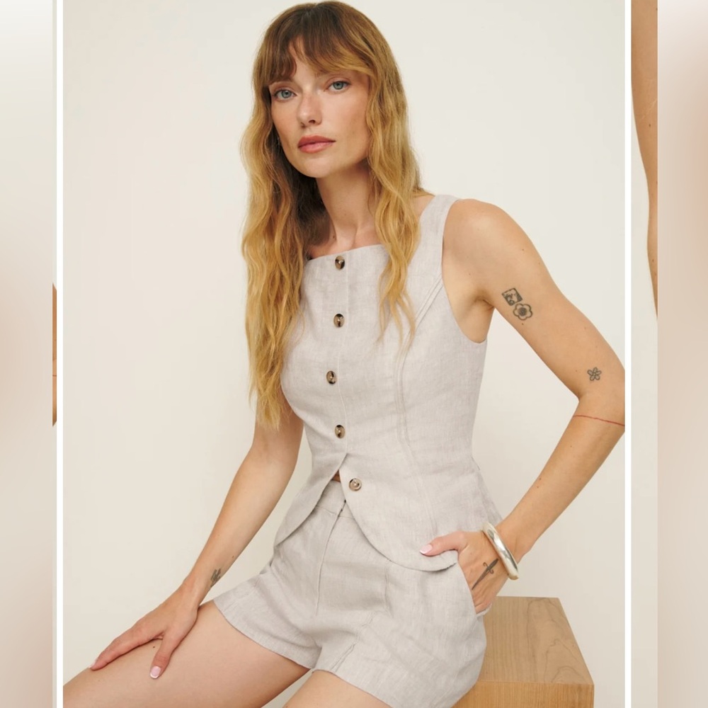 Reformation Emily Linen Two Piece